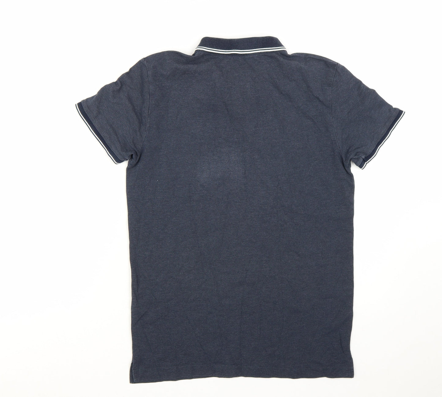 Tom Tailor Denim Men's Blue Regular Fit Polo Shirt Size M