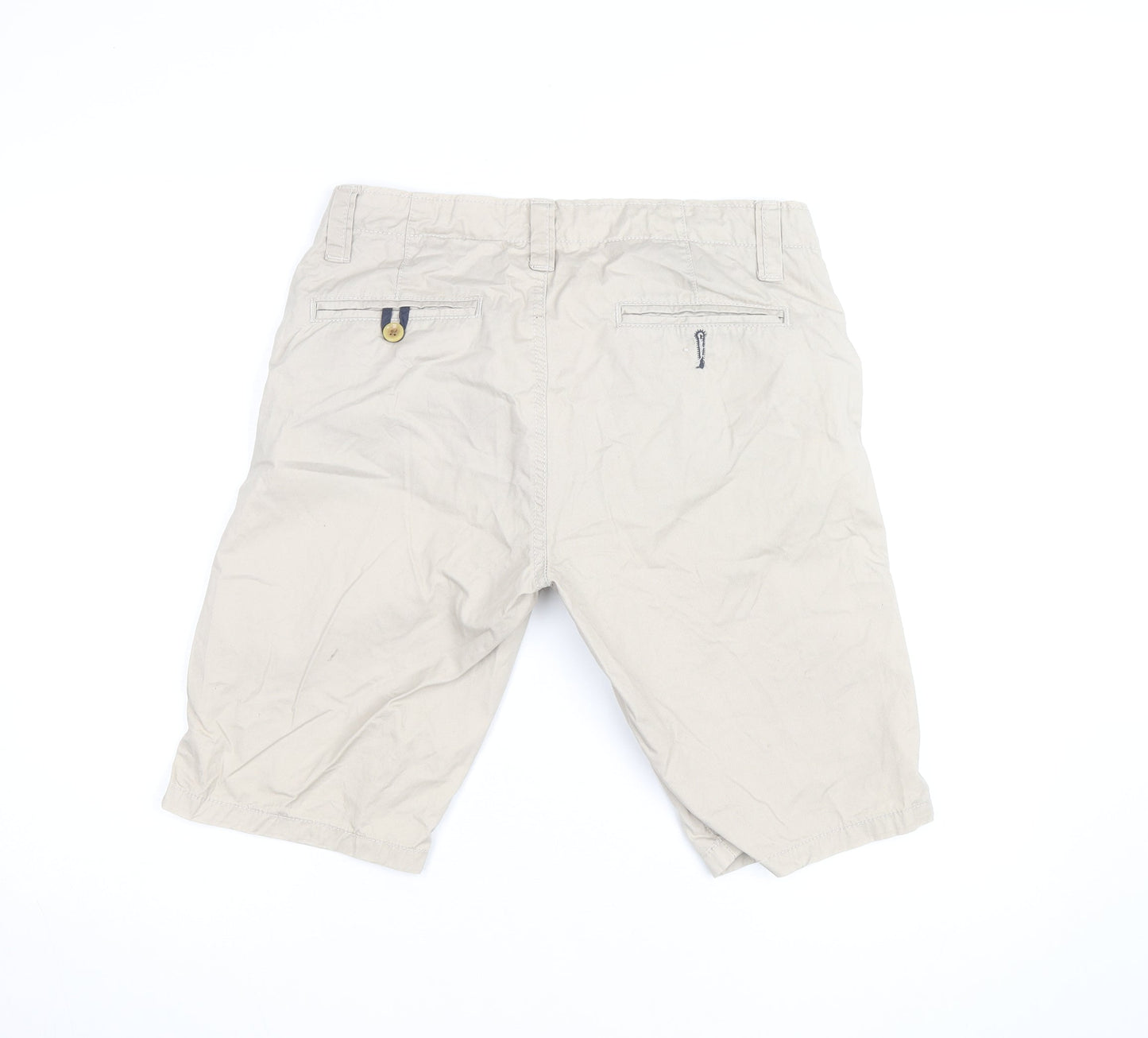 Cedar Wood State Men's Beige Chino Shorts 32 Regular Cotton Blend