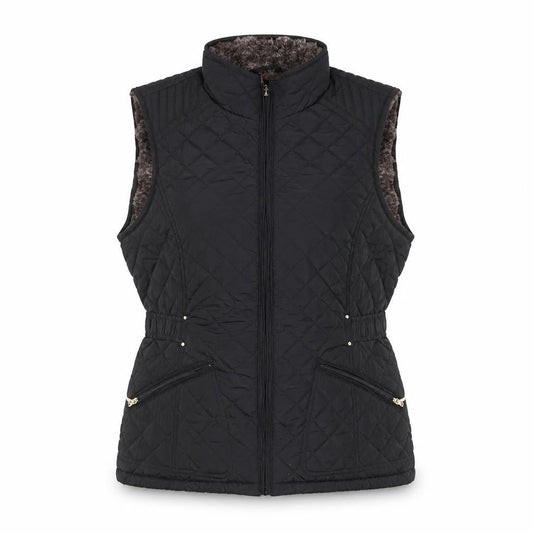 Weatherproof Women's Black Quilted Padded Waistcoat Size S