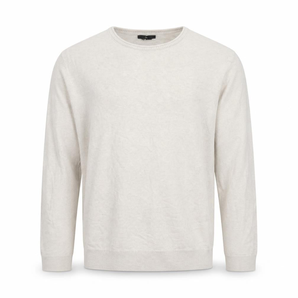 Gap Mens Beige Cotton Wool Crew Neck Pullover Jumper Size L