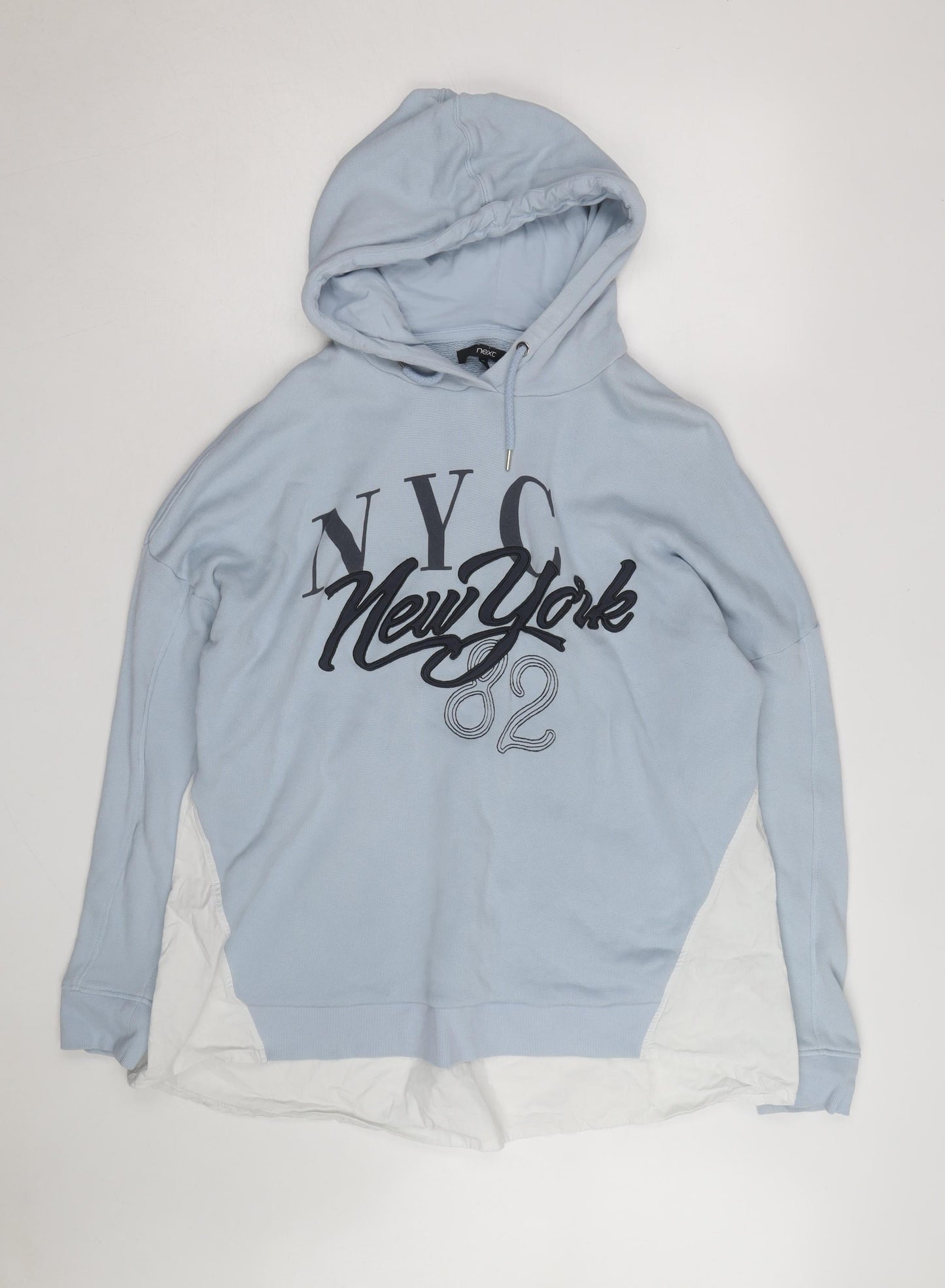 Next Men's Blue NYC Graphic Pullover Hoodie Size L