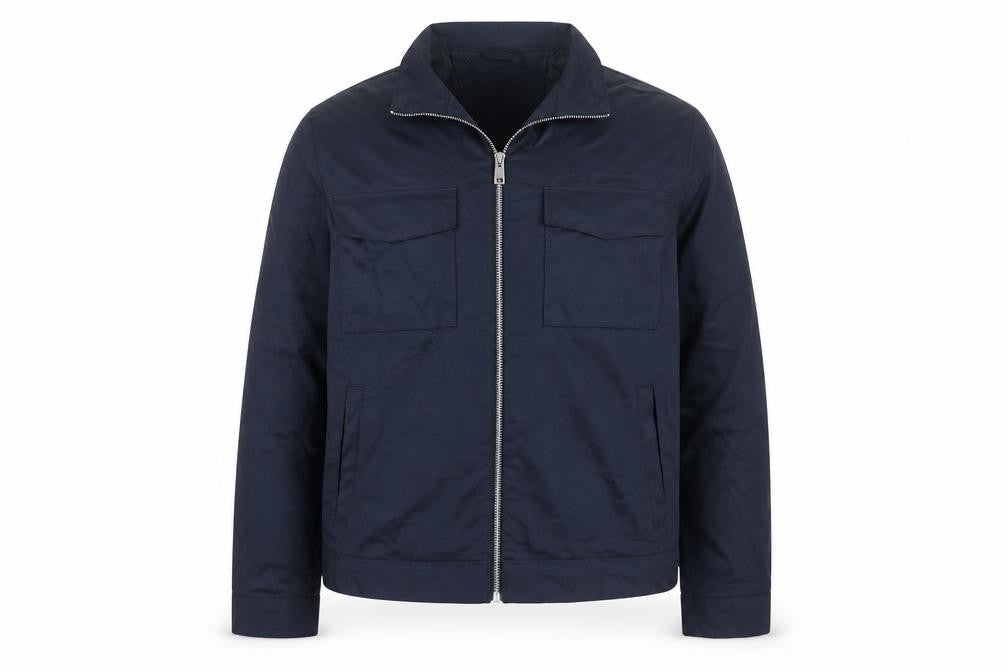 Marks & Spencer Men's Blue Full Zip Bomber Jacket L Regular