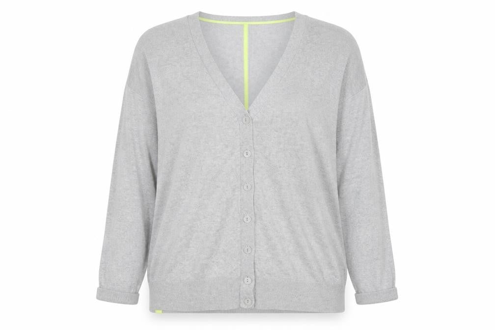 Fenn Wright Manson Grey V-Neck Button Cardigan Women’s Size 18