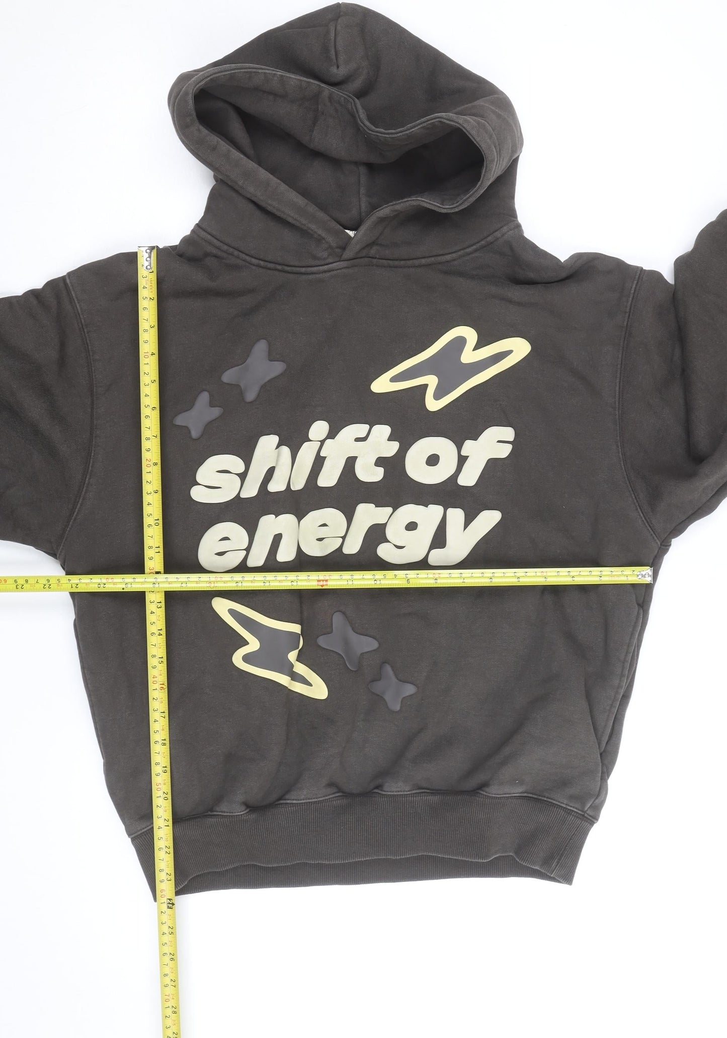 Broken Planet Men's Brown Medium Pullover Hoodie Graphic Print