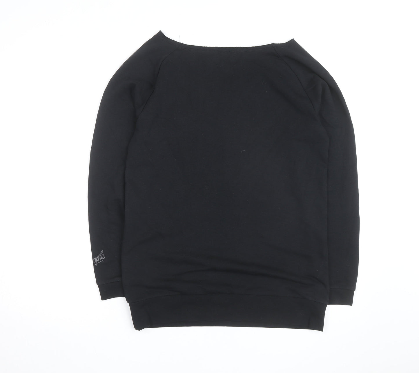 Pineapple Unisex Black Crew Neck Pullover Sweatshirt Size M