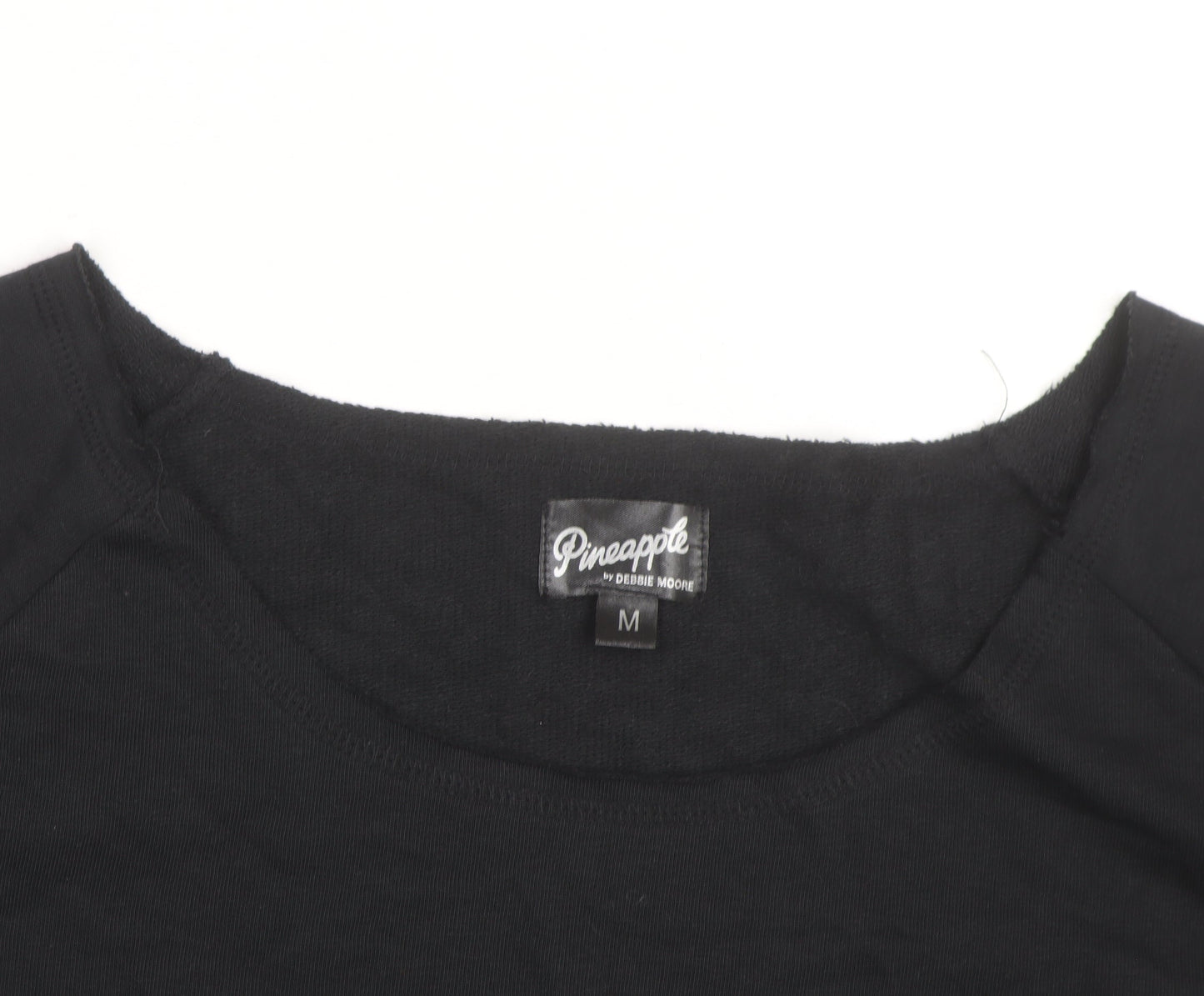 Pineapple Unisex Black Crew Neck Pullover Sweatshirt Size M
