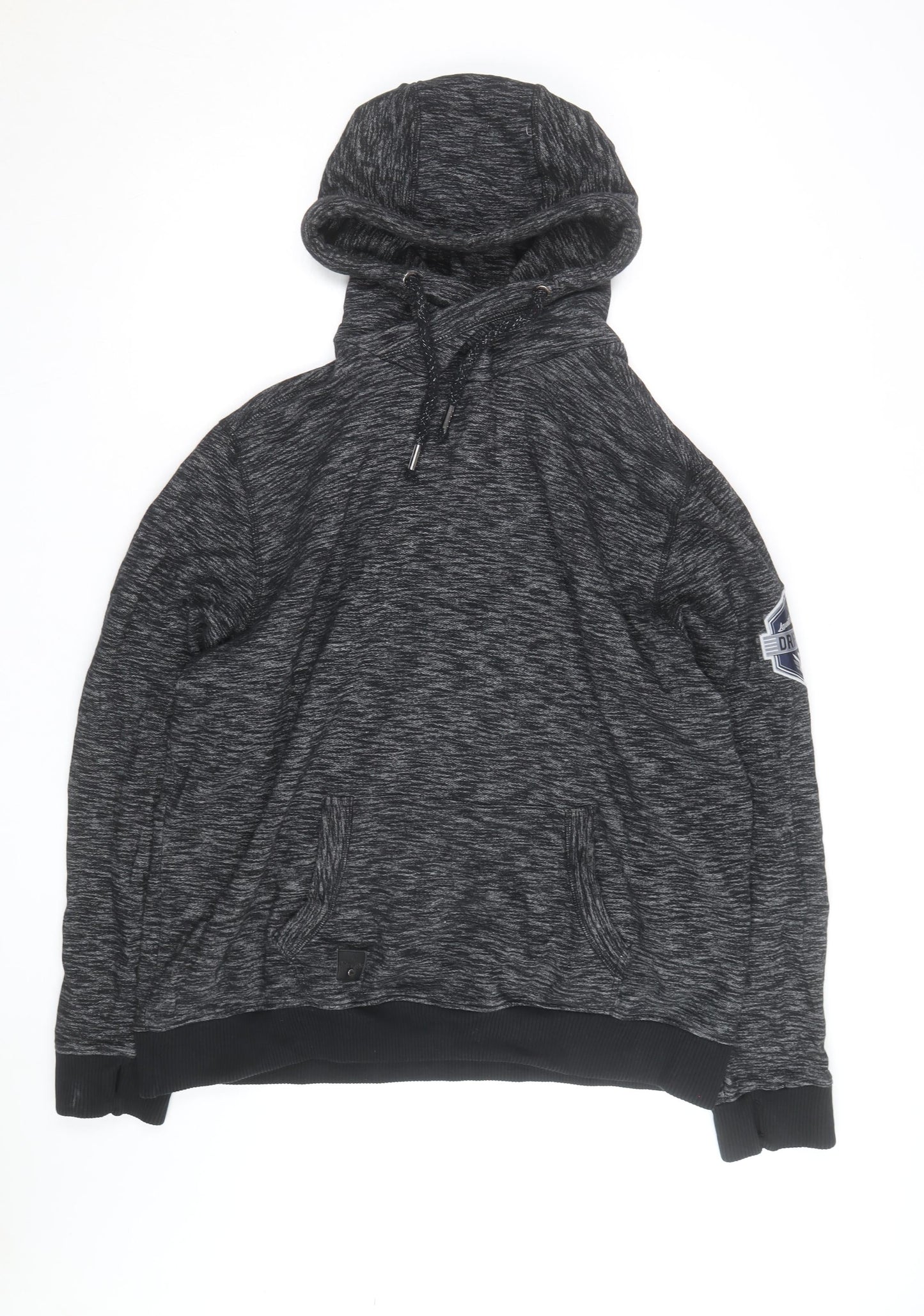 Drift King Men's Grey 2XL Pullover Hoodie with Logo
