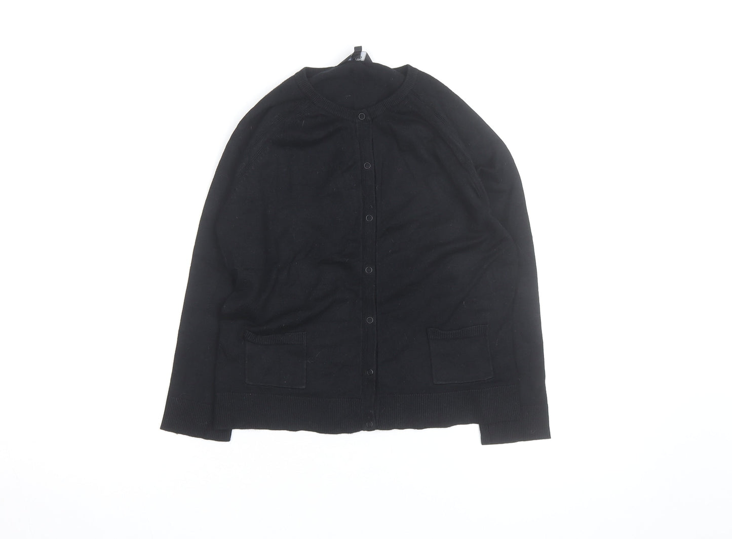 James Lakeland Jeans Women’s Black Cotton Knit Cardigan S