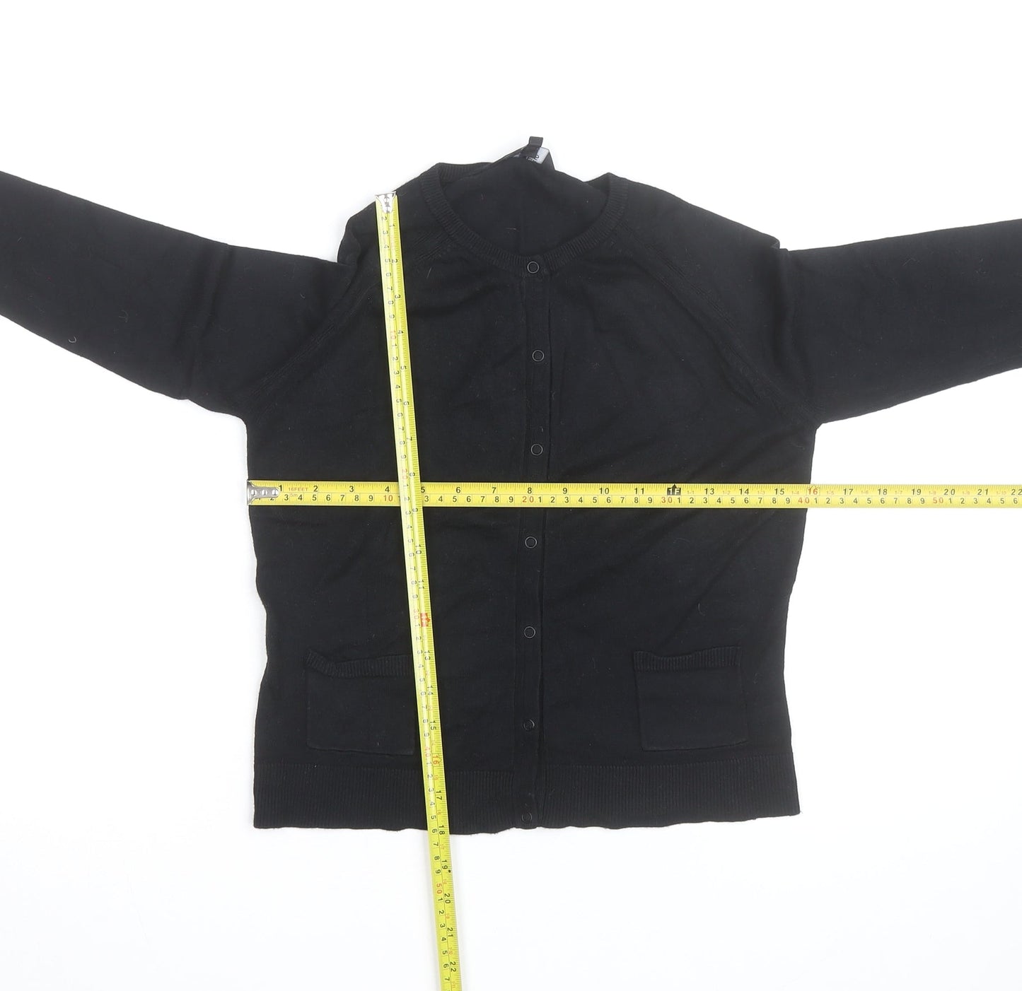 James Lakeland Jeans Women’s Black Cotton Knit Cardigan S