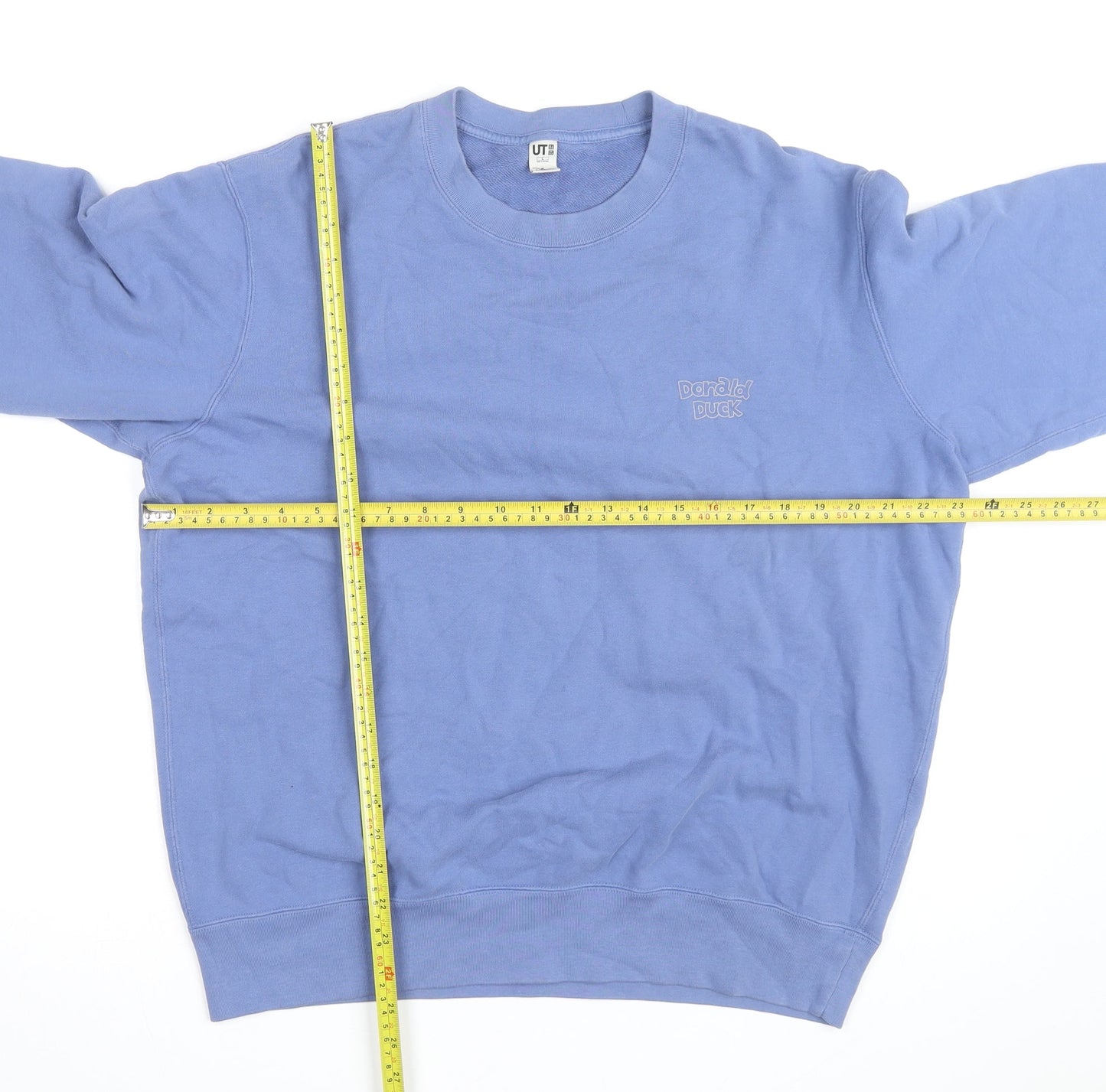 Uniqlo Men Blue Donald Duck Graphic Pullover Sweatshirt L