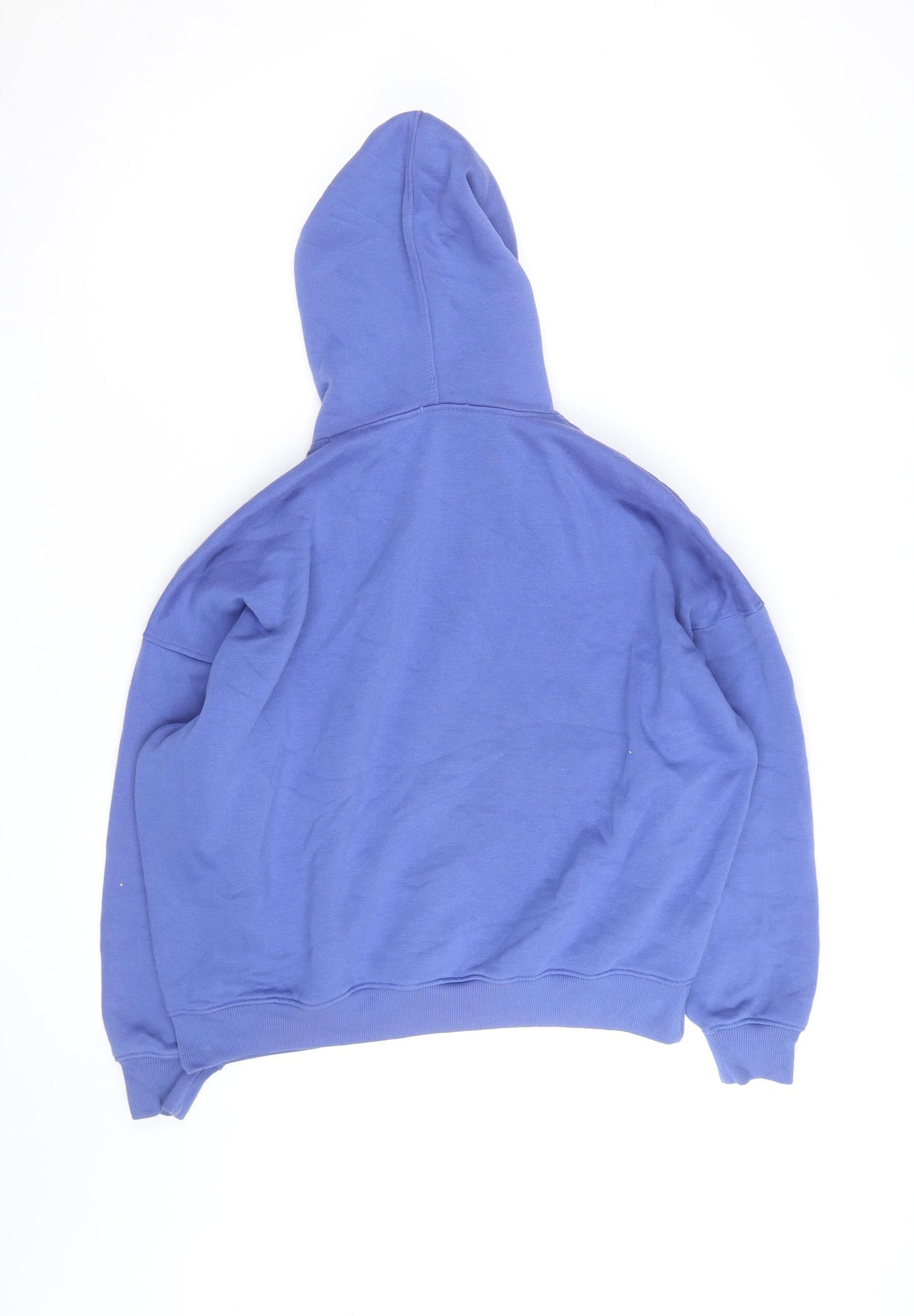 Boohoo Men’s Blue Pullover Hoodie XS Regular Fit Fleece