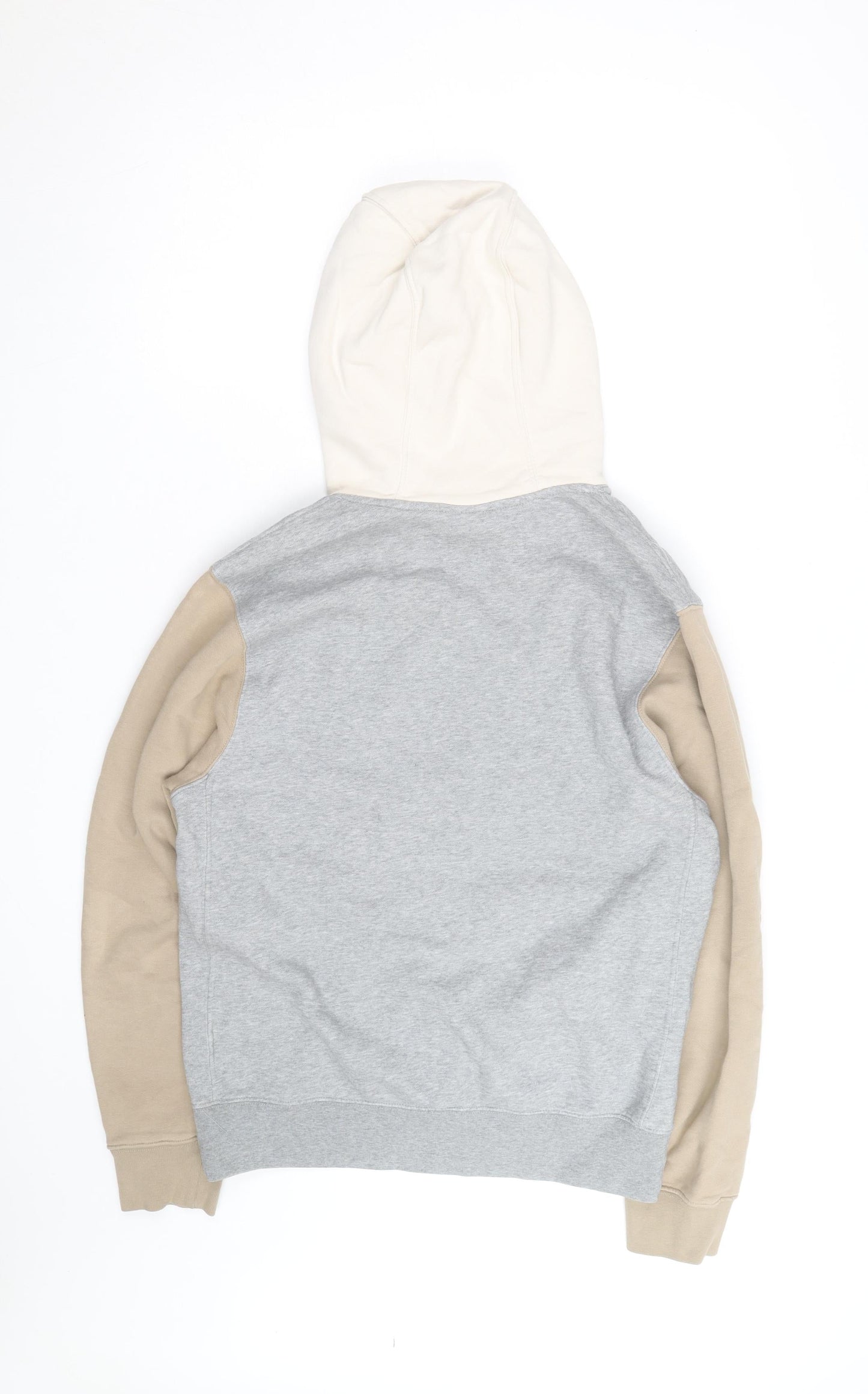 Nike Men's Beige Grey Ivory Pullover Hoodie Small
