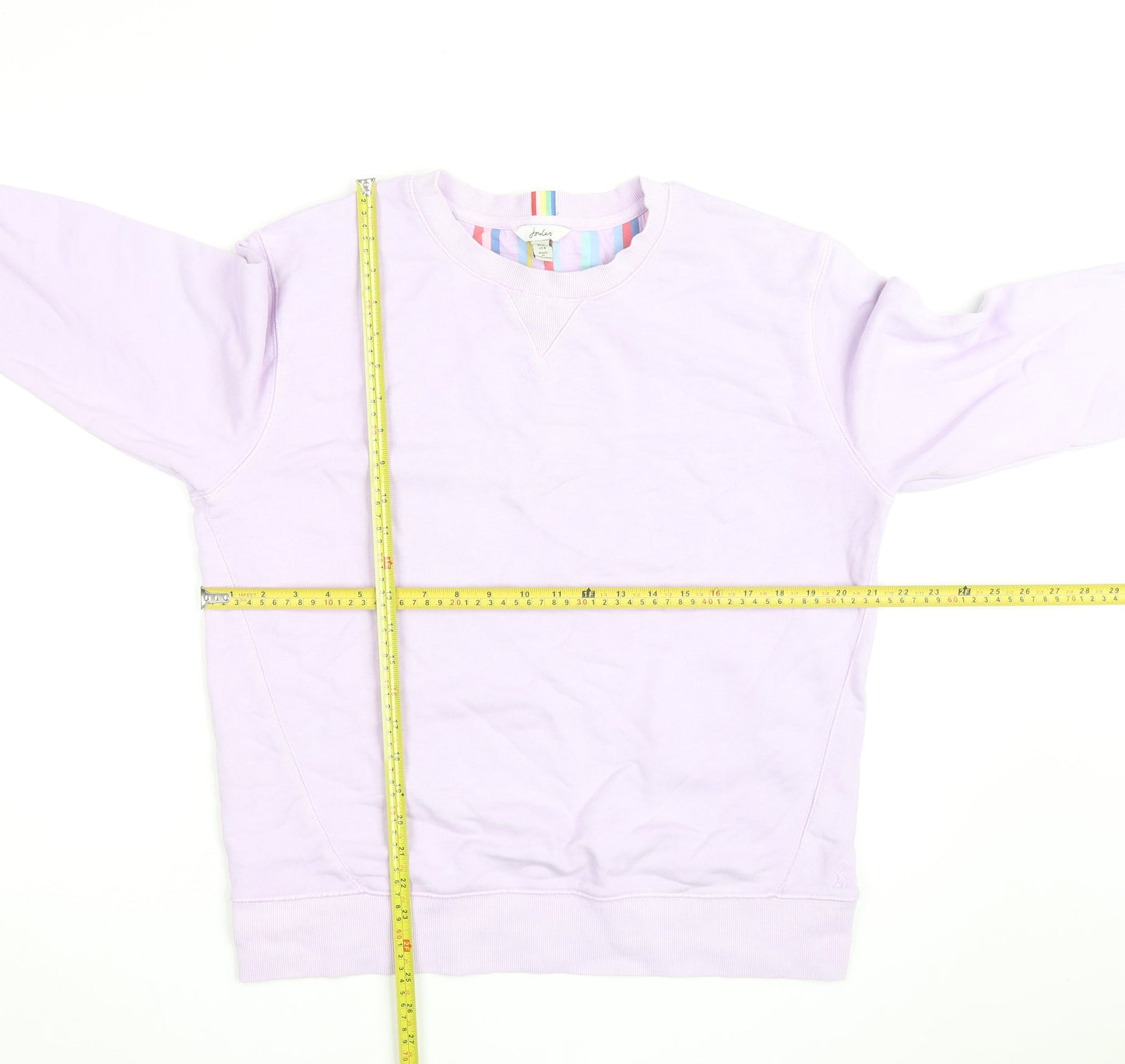 Joules Womens Lilac Cotton Crew Neck Pullover Sweatshirt Size M
