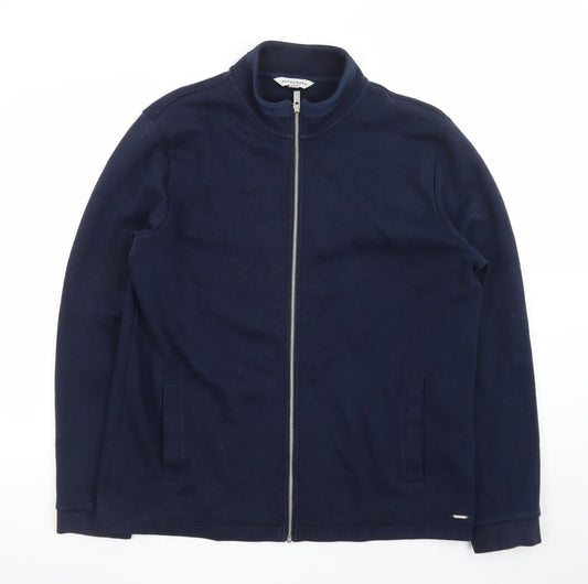 Marks and Spencer Autograph Men's Blue Full Zip Jacket Size L