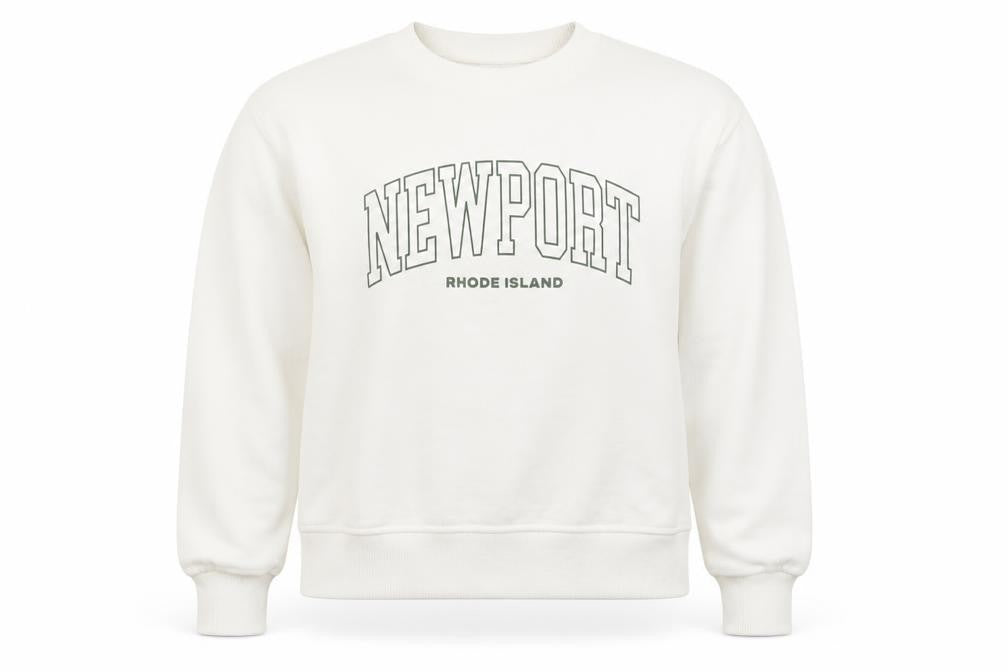 Front view of Miss Selfridge Women White Newport Print Pullover Sweatshirt XS