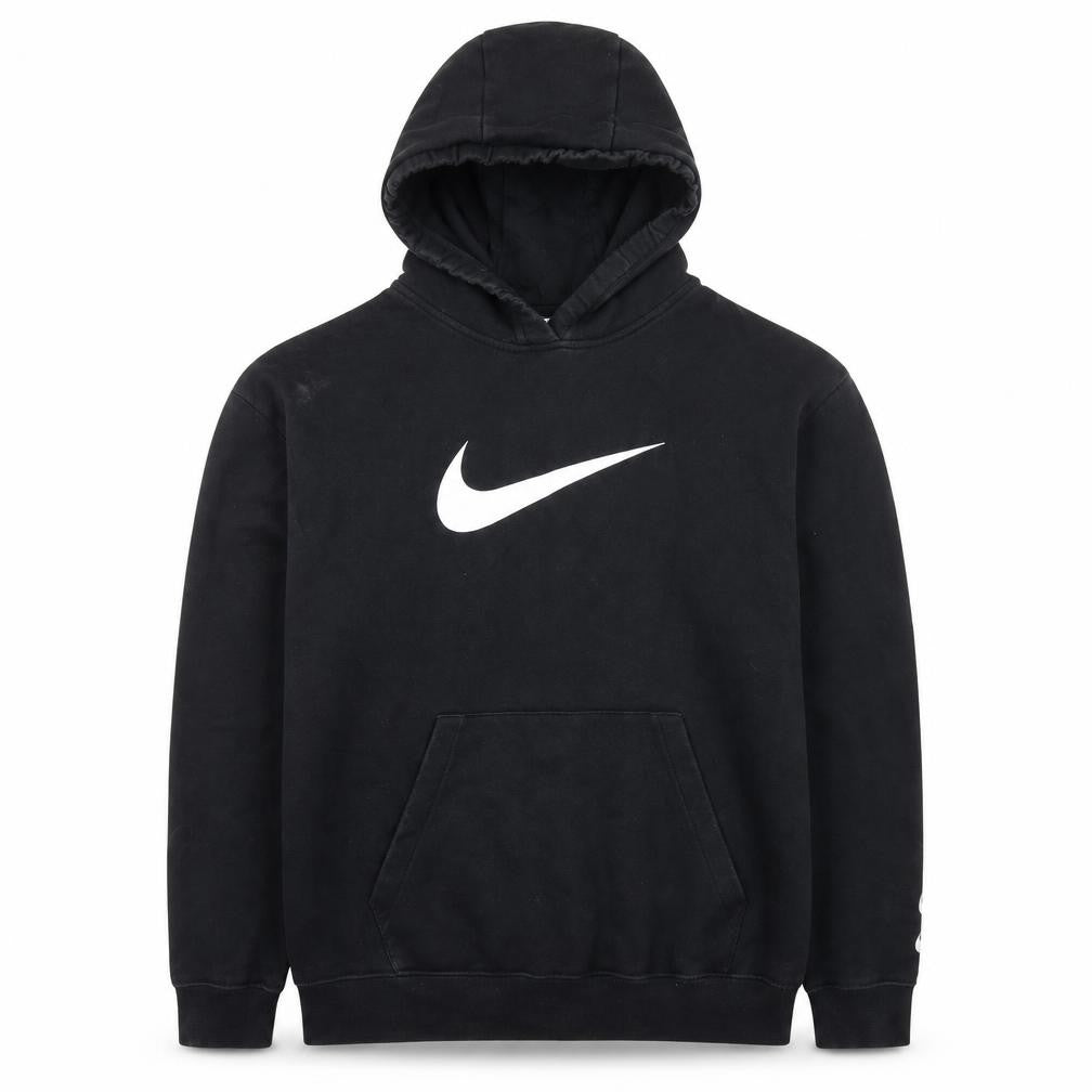Nike Men's Black XL Pullover Hoodie with Logo Front Fleece