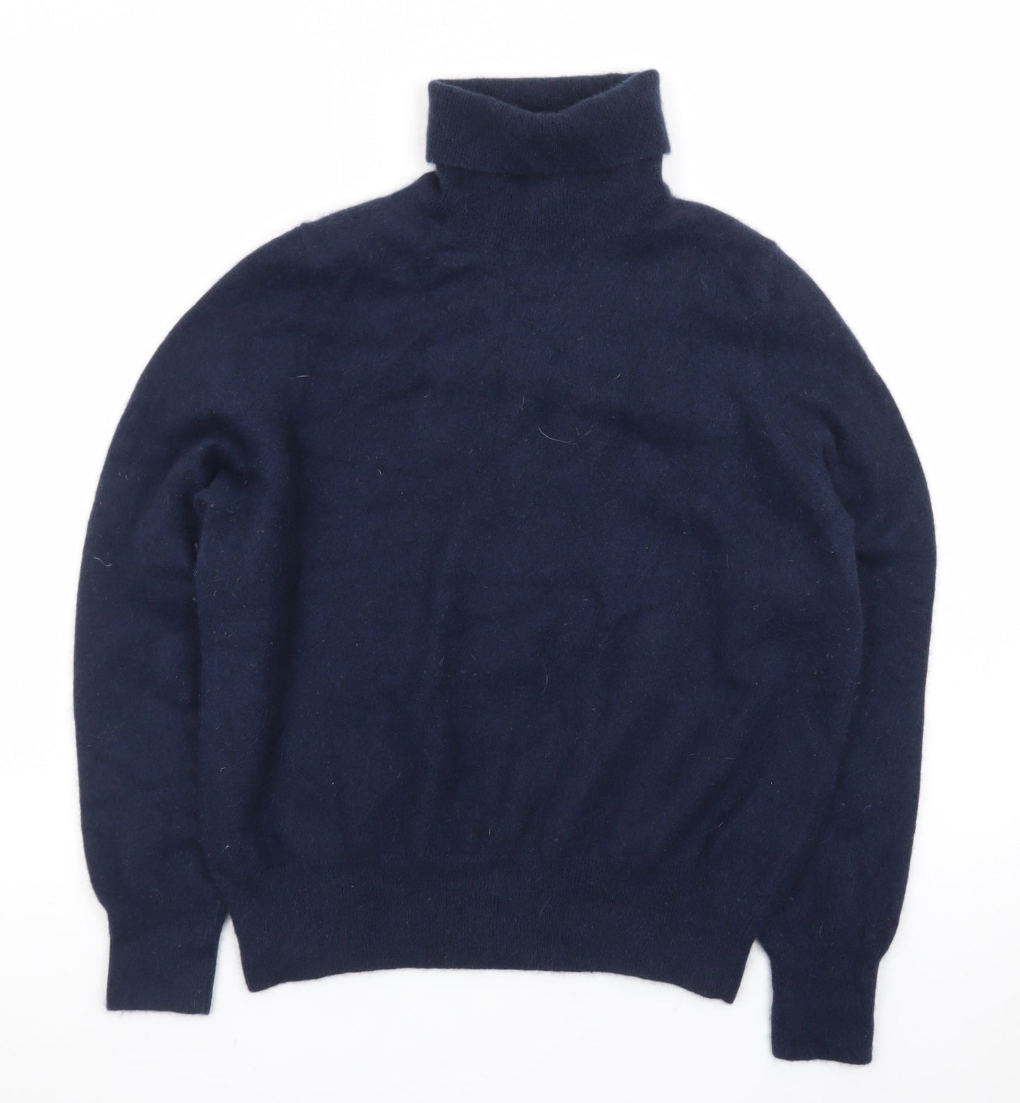 Marks and Spencer Autograph Men's Blue Cashmere Roll Neck Jumper Size L
