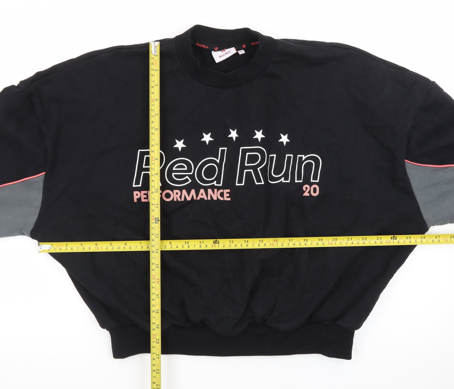 Red Run Women's Black Performance Pullover Sweatshirt Size L