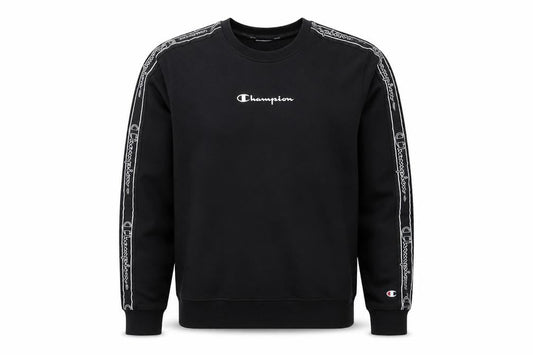 Champion Men's Black Pullover Crew Neck Sweatshirt Medium