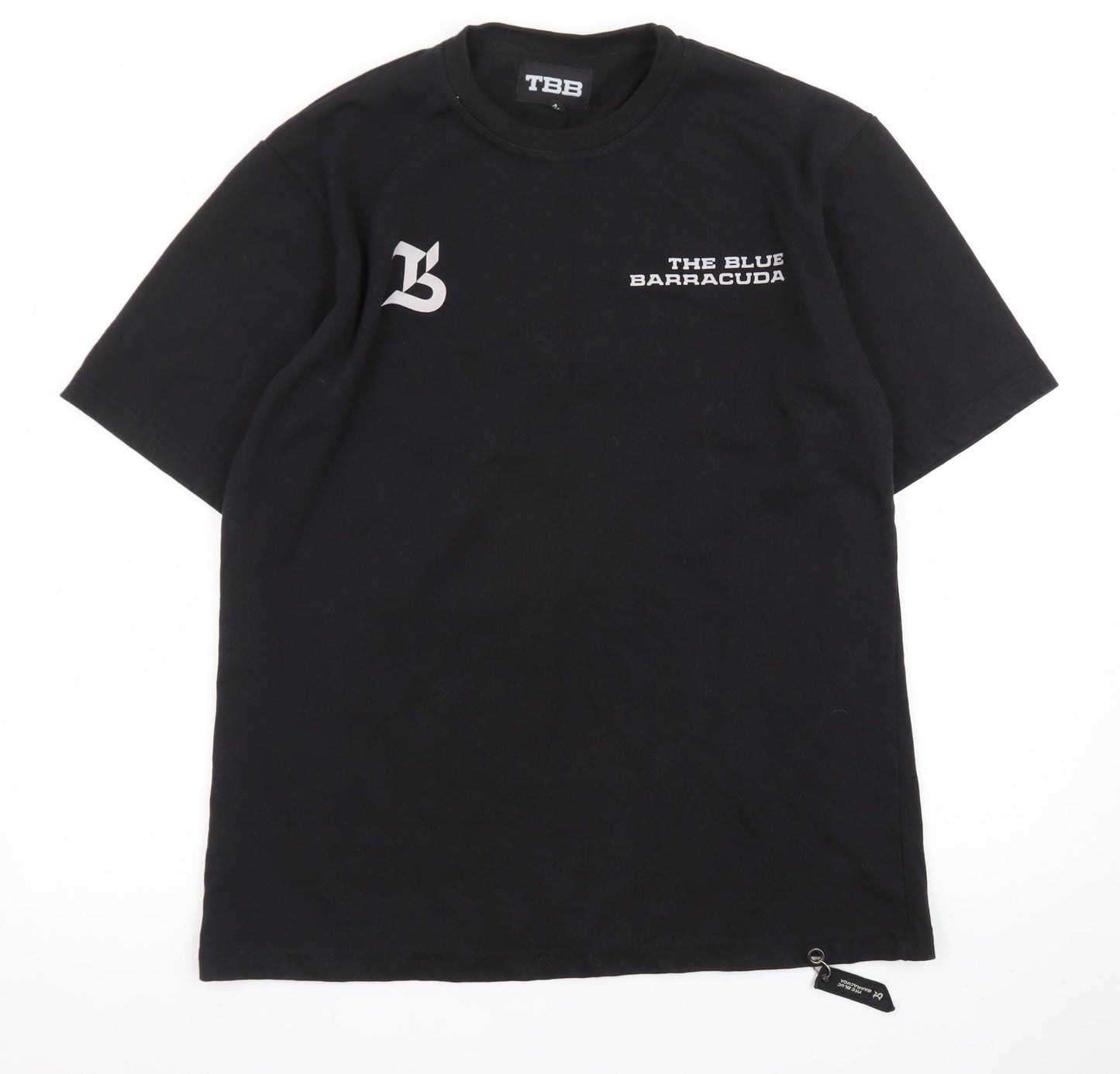 TBB Men's Black Graphic Cotton Crew Neck T-Shirt Size M