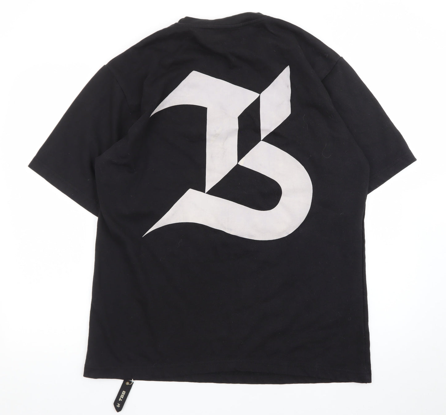 TBB Men's Black Graphic Cotton Crew Neck T-Shirt Size M