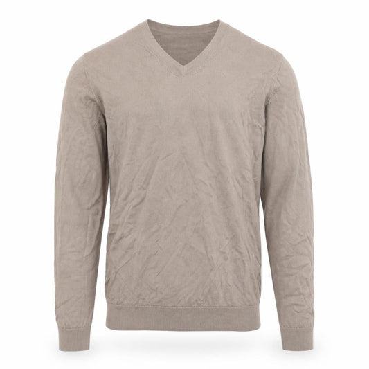 Marks & Spencer Men’s Beige Merino Wool V-Neck Jumper M
