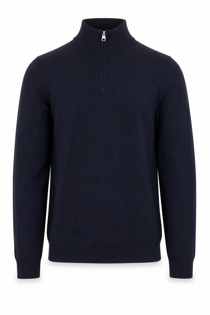Marks and Spencer Men’s Black Merino Wool 1/2 Zip Jumper Size S