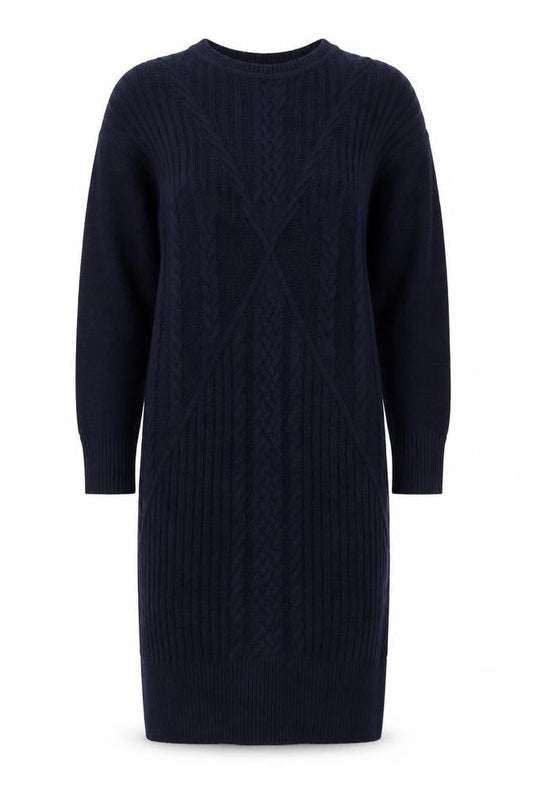 Next Women Black Jumper Dress Medium Knit Long Sleeve Winter Style