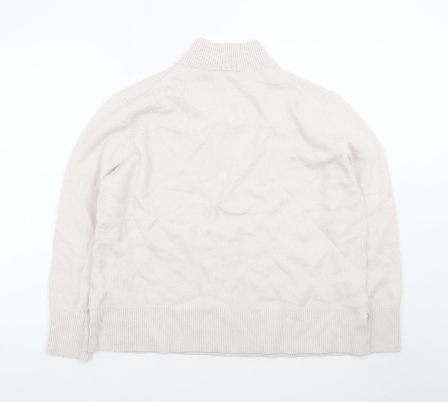 Sportscraft Women Ivory High Neck Merino Wool Jumper XL