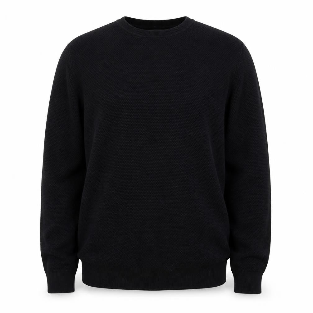 Red Herring Men’s Black Cotton Crew Neck Jumper Size L