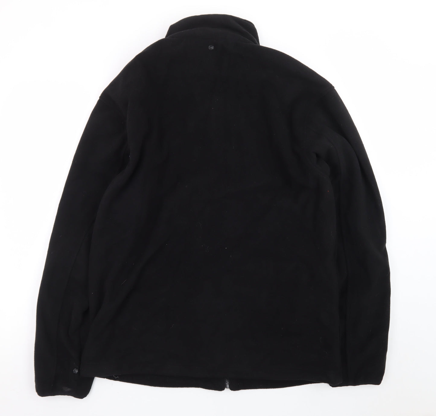 Crane Trail Men's Black XL Fleece Jacket Full Zip Lightweight Outdoor