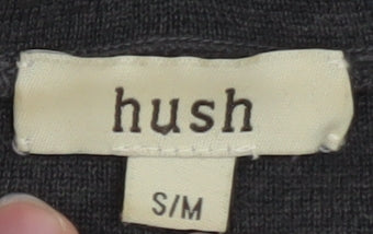 Hush Women's Grey Wool Blend Long Sleeve Cardigan S