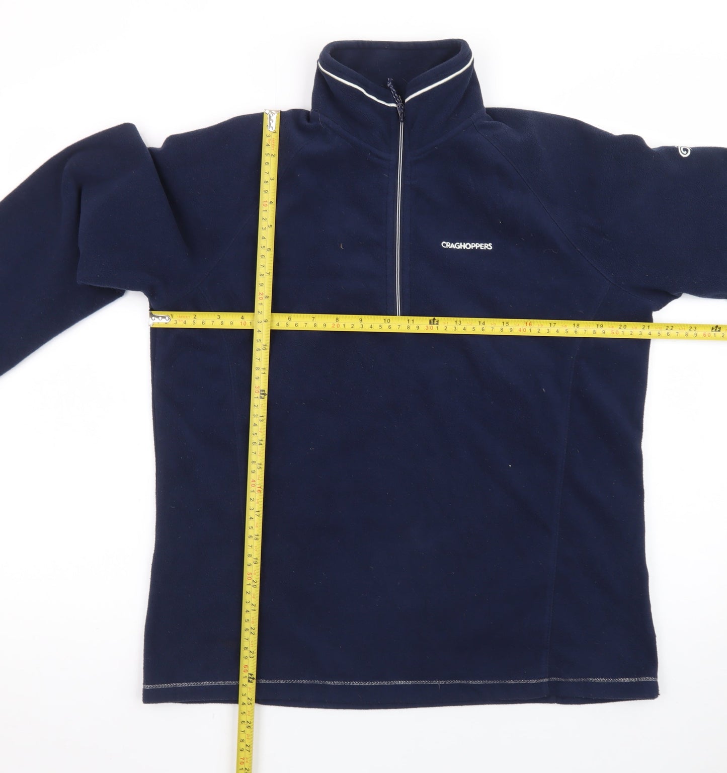 Craghoppers Men's Blue Fleece 1/4 Zip Pullover Sweatshirt L