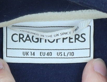 Craghoppers Men's Blue Fleece 1/4 Zip Pullover Sweatshirt L