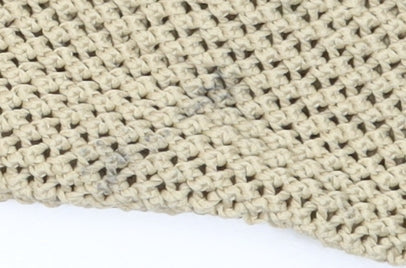 Marks and Spencer Women Beige Open-Knit Cotton Tie Cardigan L