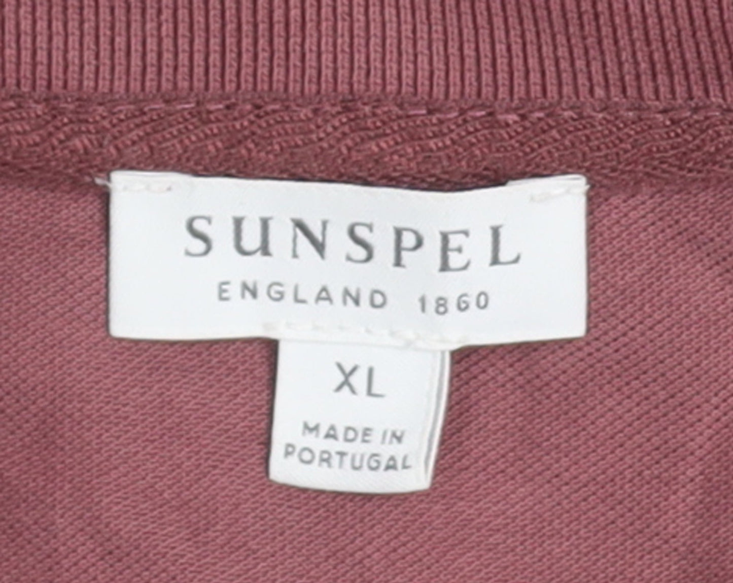 Sunspel Men's Brown XL Cotton Polo Shirt Short Sleeve Casual
