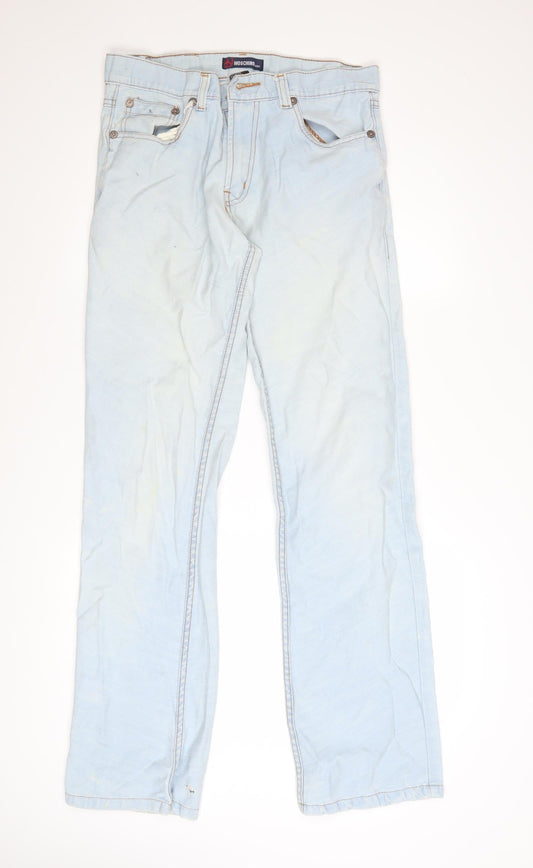 Moschino Men Light Blue Straight Denim Jeans Size 36