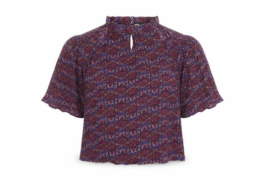 Front view of Lee Cooper Women's Multicoloured Geometric Tunic Blouse M