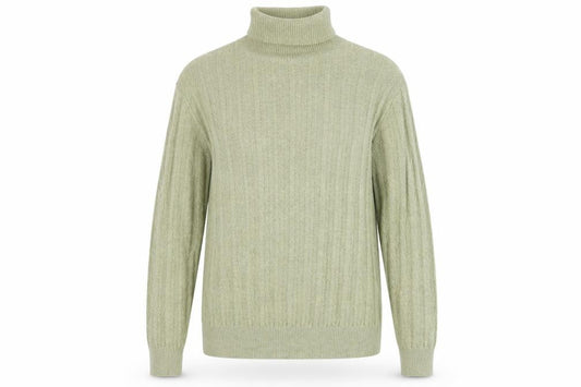 Marciano by Guess Womens Beige Roll Neck Cashmere Blend Jumper L