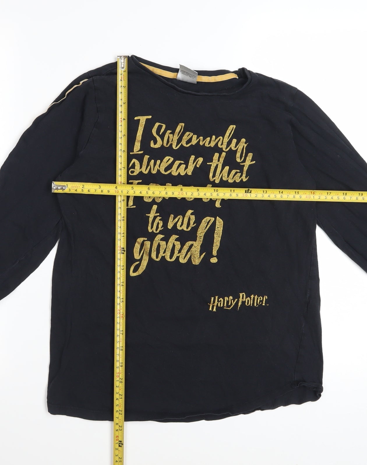 Harry Potter Boys Black Long Sleeve Graphic T-Shirt 11-12 Years