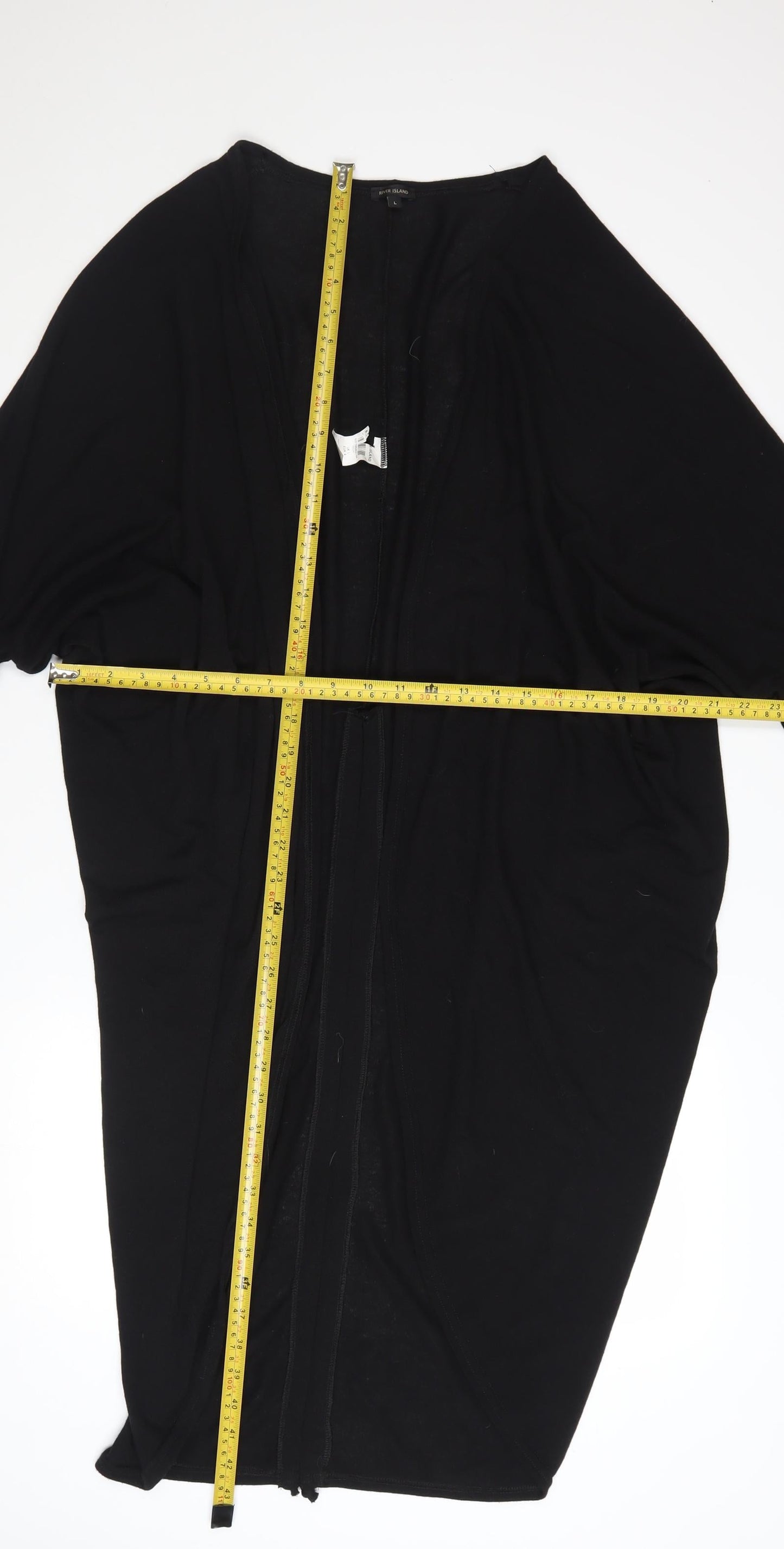 River Island Women’s Black L Lightweight Open Cardigan