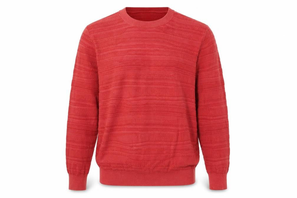 Reiss 1971 Men's Red Cotton XL Crew Neck Knit Jumper