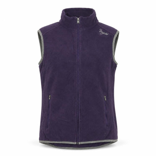 TOG24 Women Purple Fleece Waistcoat Size 10-12 Full Zip Outdoor Vest