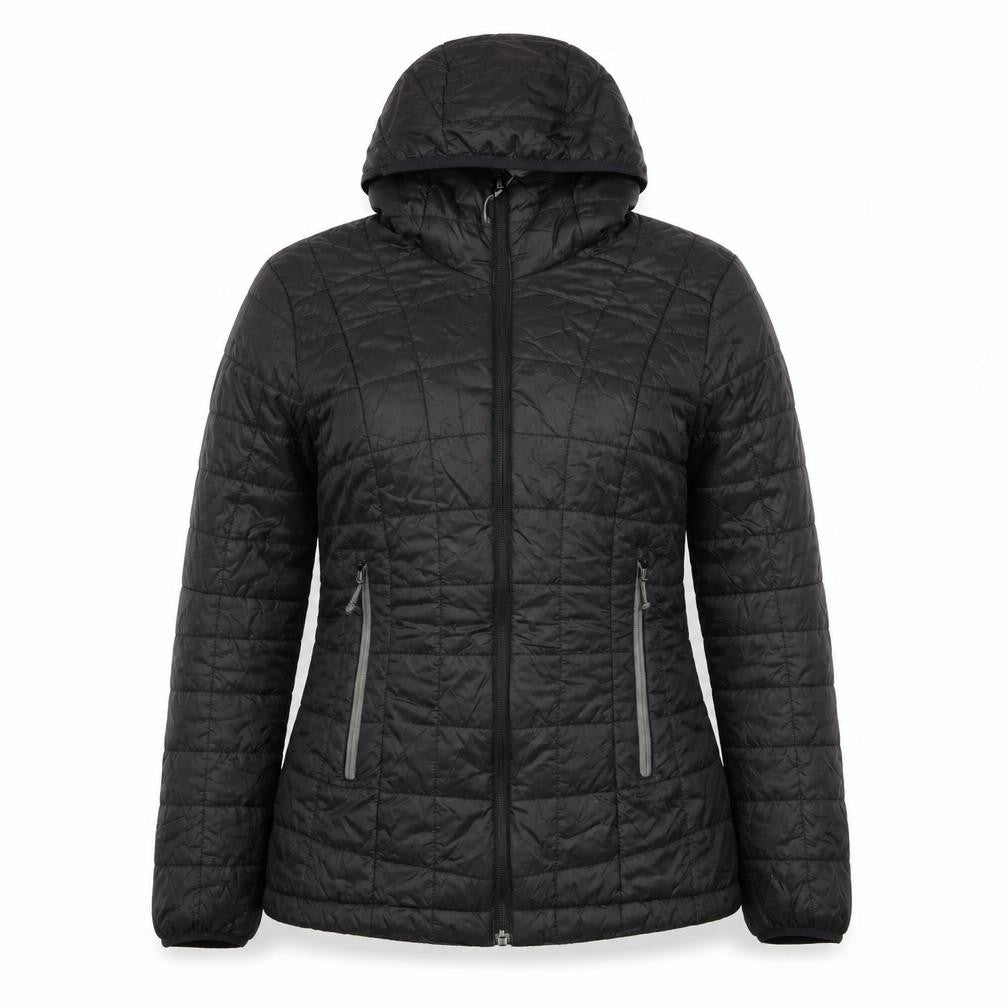 Decathlon Men's Black Hooded Puffer Jacket Size M 40in