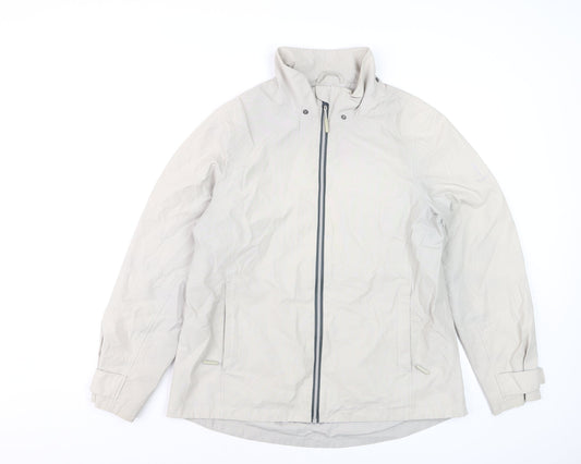 Seasalt Cornwall Women’s Beige Lagoon Waterproof Mid-Length Jacket UK14