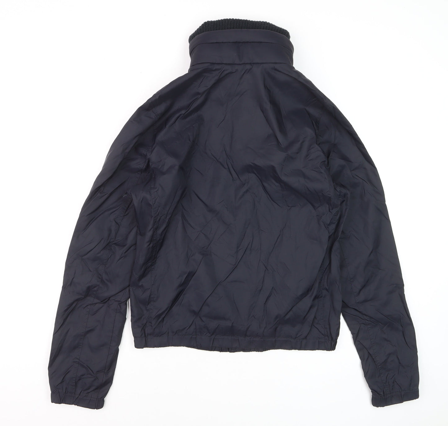 Abercrombie & Fitch Men’s Blue Nylon Bomber Jacket Size S