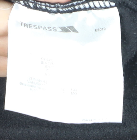 Trespass Men's Black Fleece Full Zip Lightweight 2XL Jacket