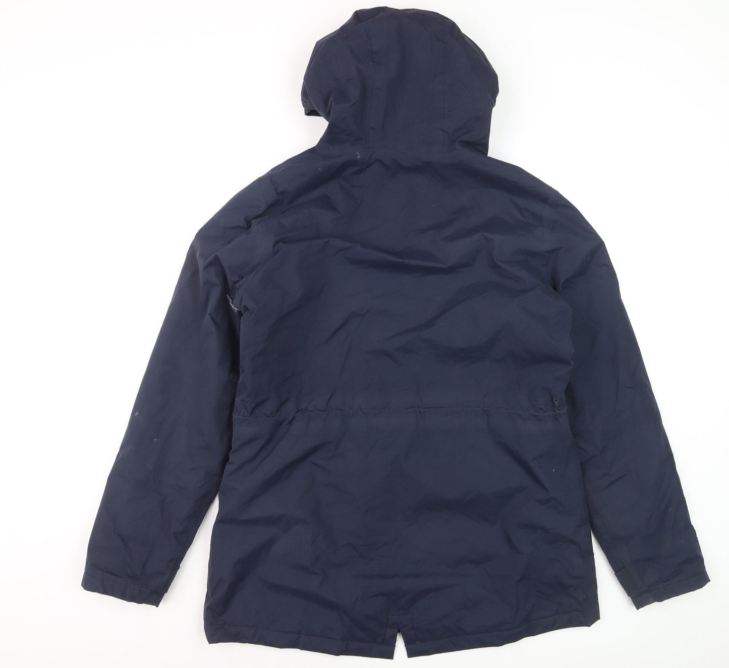 Regatta Womens Blue Hooded Parka Jacket Size 14 Water Resistant Coat