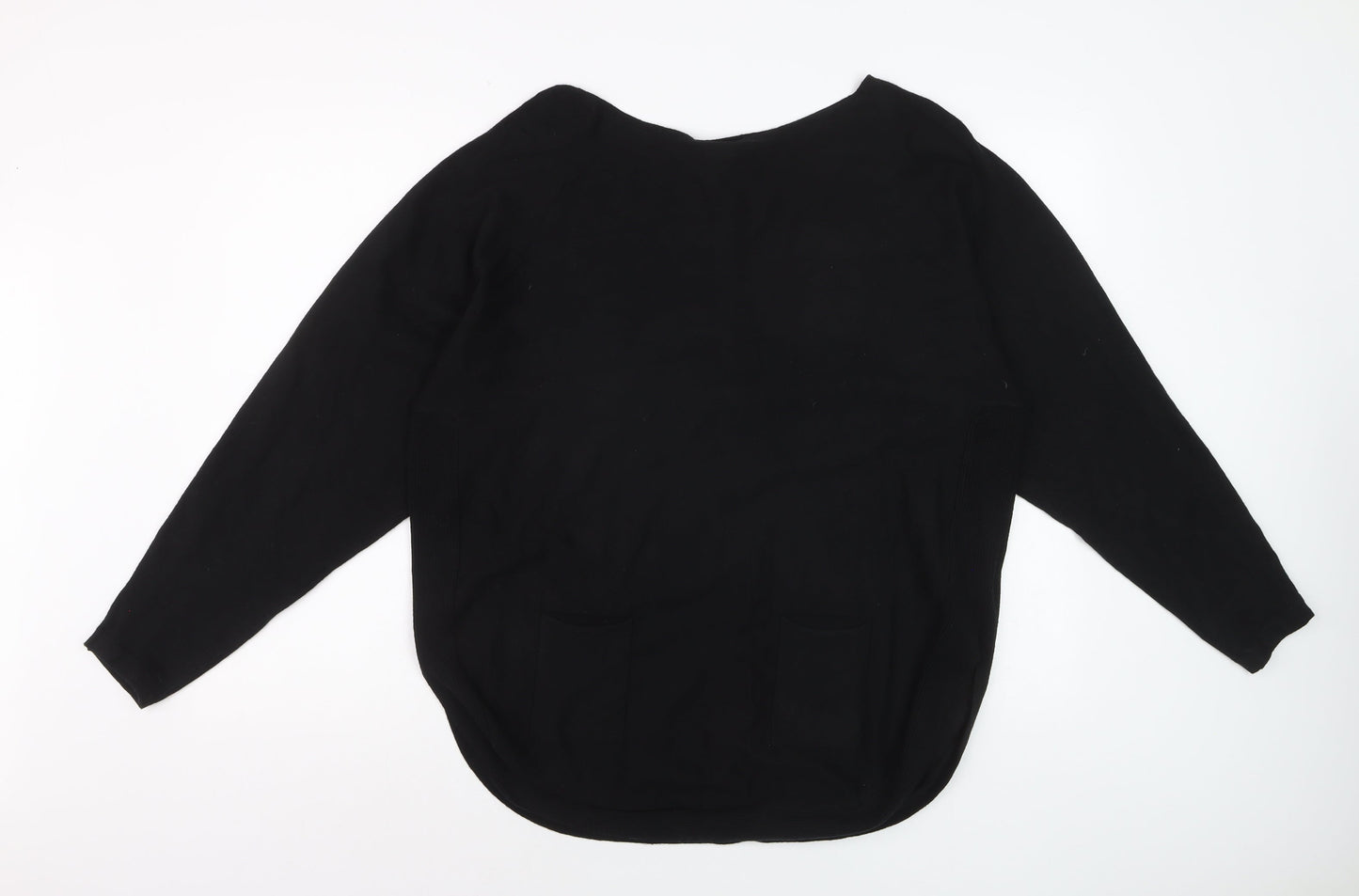 Stella Morgan Womens Black Bow Back Long Sleeve Knit Jumper UK10