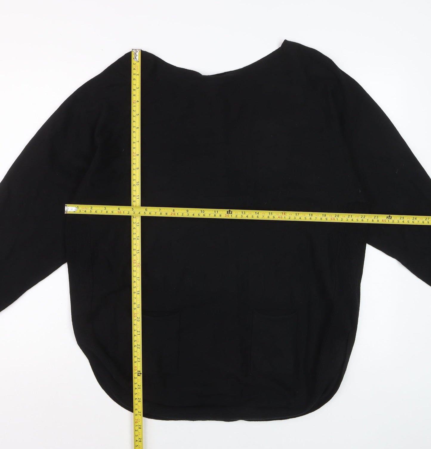 Stella Morgan Womens Black Bow Back Long Sleeve Knit Jumper UK10